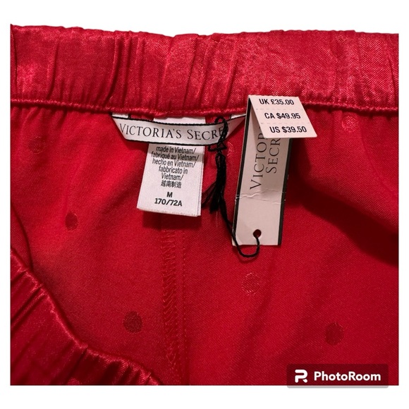 2 Victoria Secret Satin Pajama Shorts Medium - Picture 5 of 8